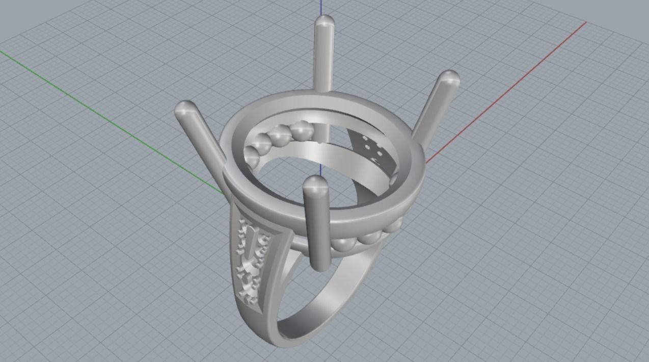 Engagement rings 3D print model_13