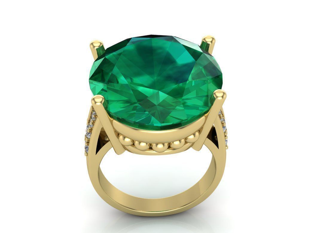 Engagement rings 3D print model_1