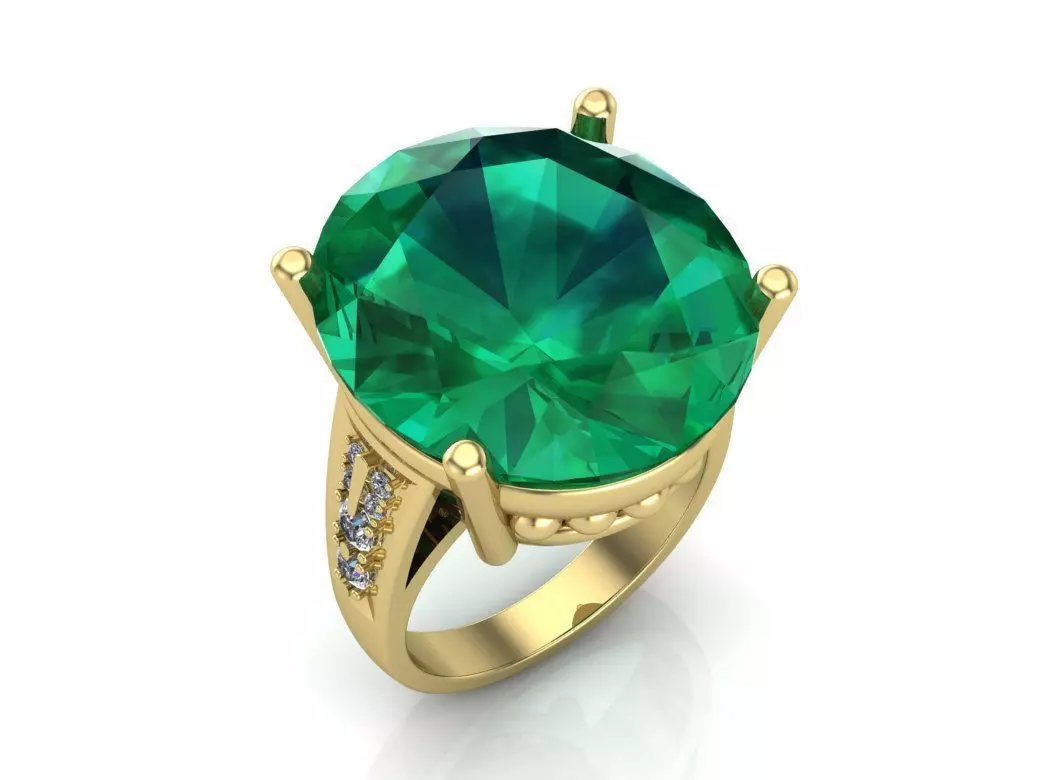 Engagement rings 3D print model_0