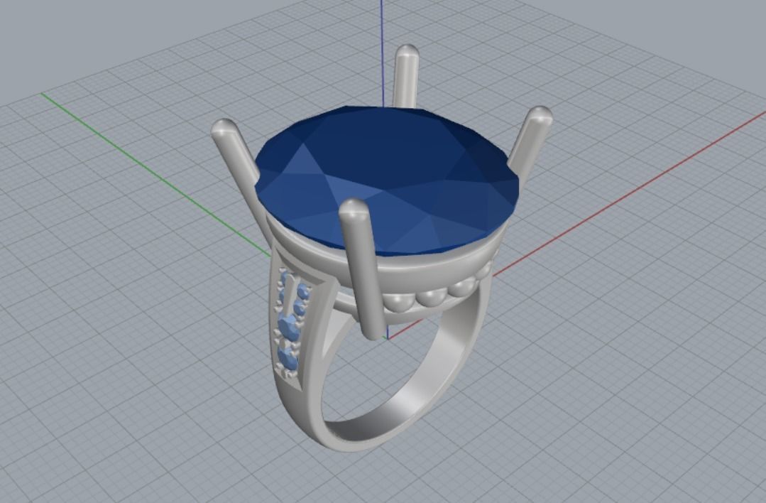 Engagement rings 3D print model_8