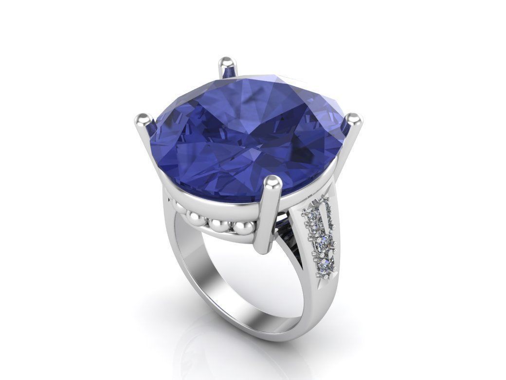 Engagement rings 3D print model_4