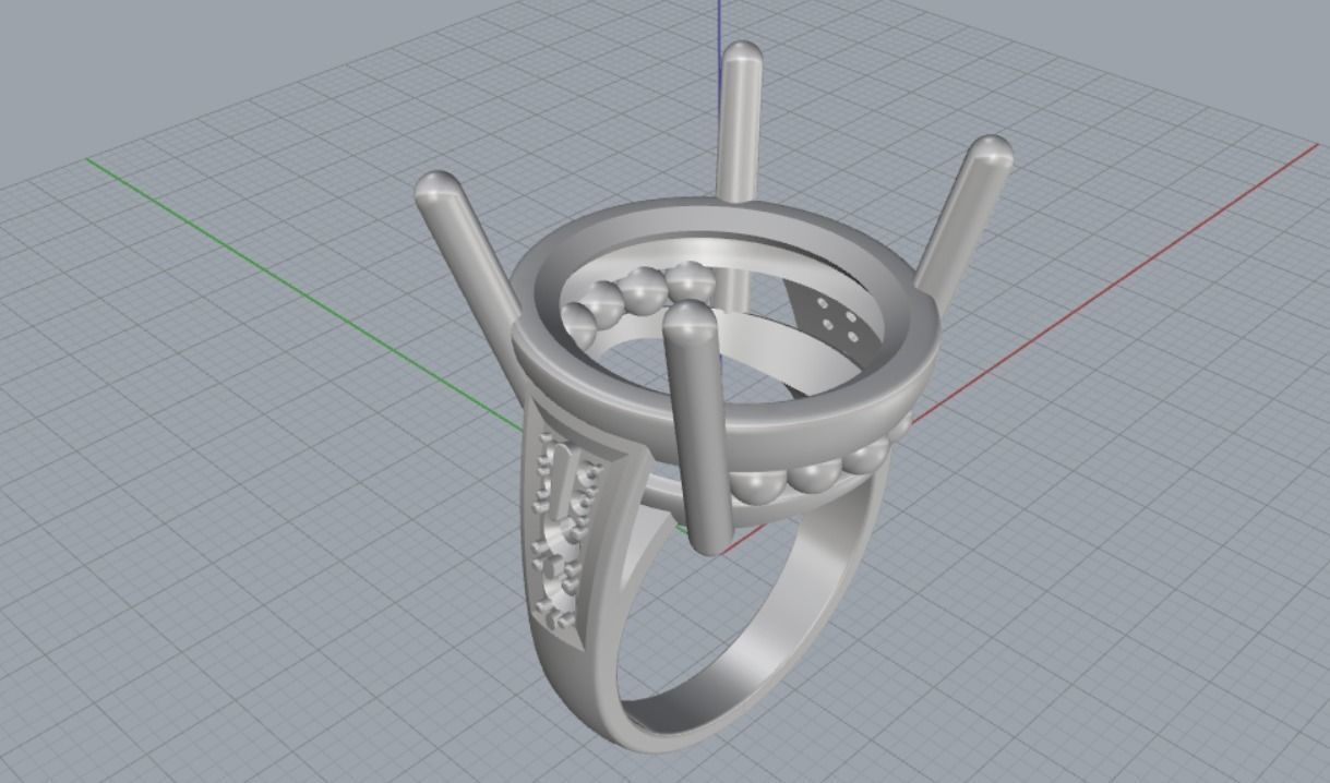 Engagement rings 3D print model_10