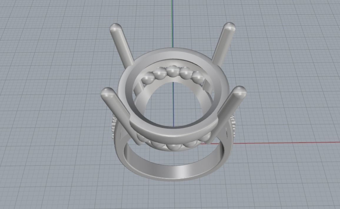 Engagement rings 3D print model_12