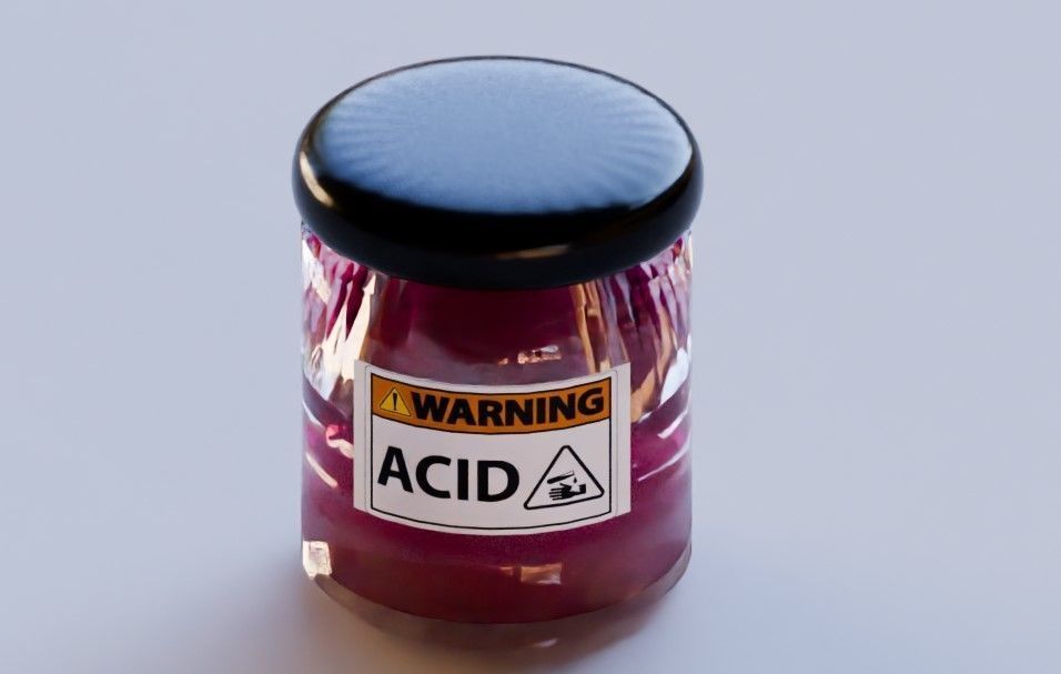 Acid bottle 3D model_2