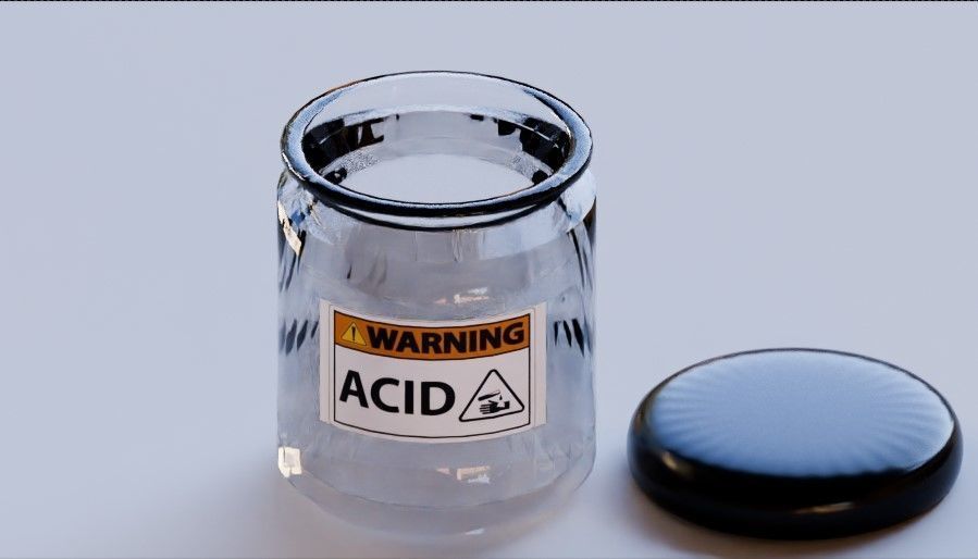 Acid bottle 3D model_3