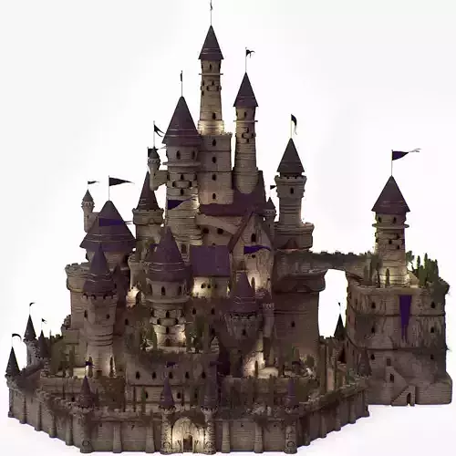 Fantasy night castle