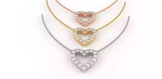 Diamond Heart Pendant