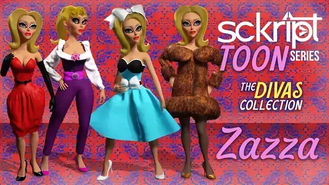 Sckript Toon Series Divas collection Zazza