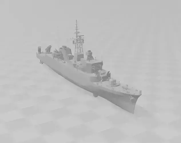JMSDF-Yubari-class destroyer escort 3D print model