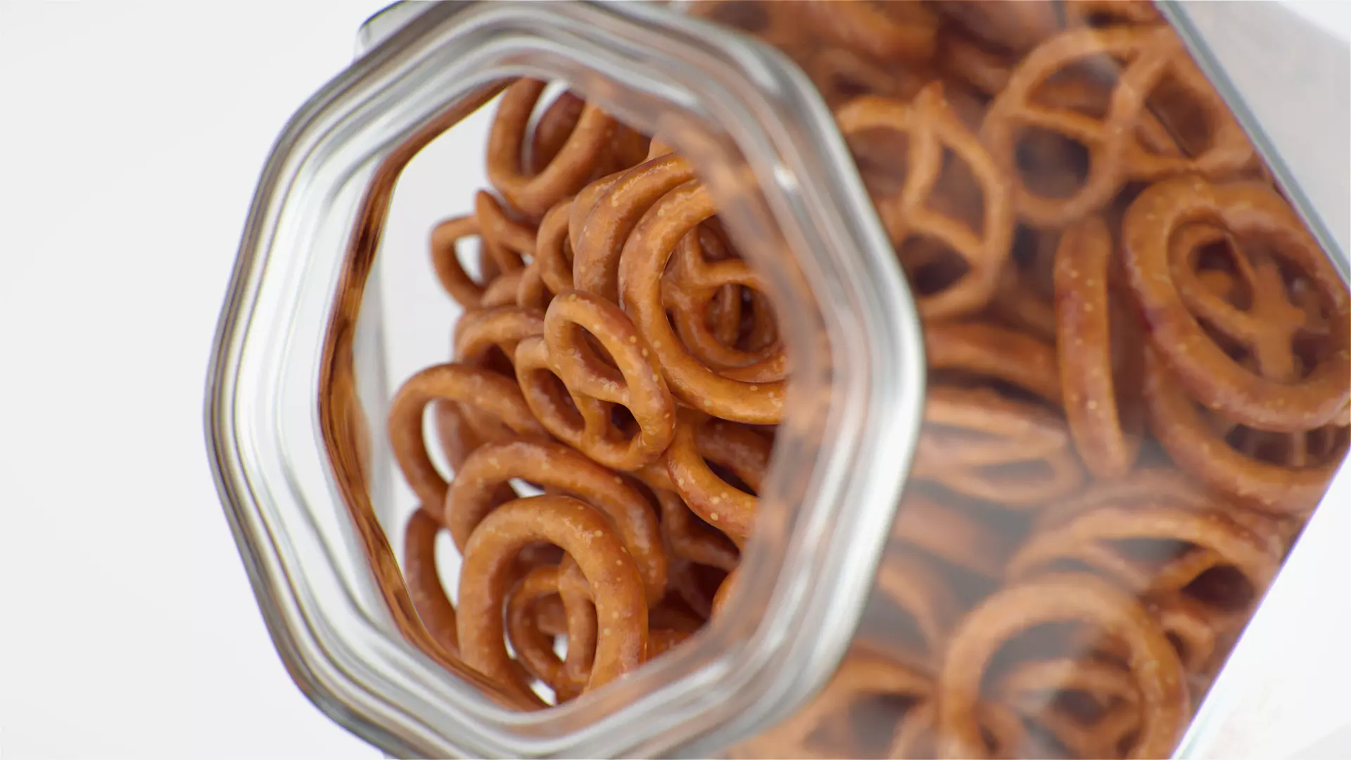 Jar With Mini Pretzels 3D model