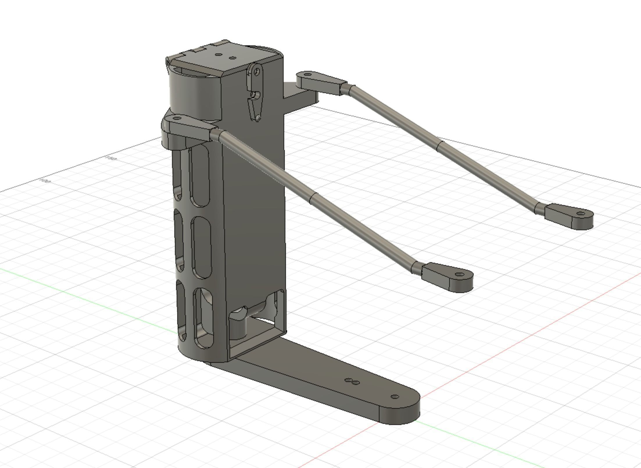 Dynamic Weight Transfer System for SkeeRide Polar Rc Snowmobile 3D print model_4