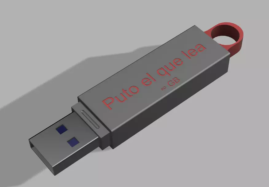 Infinite storage USB Stick 3D print model