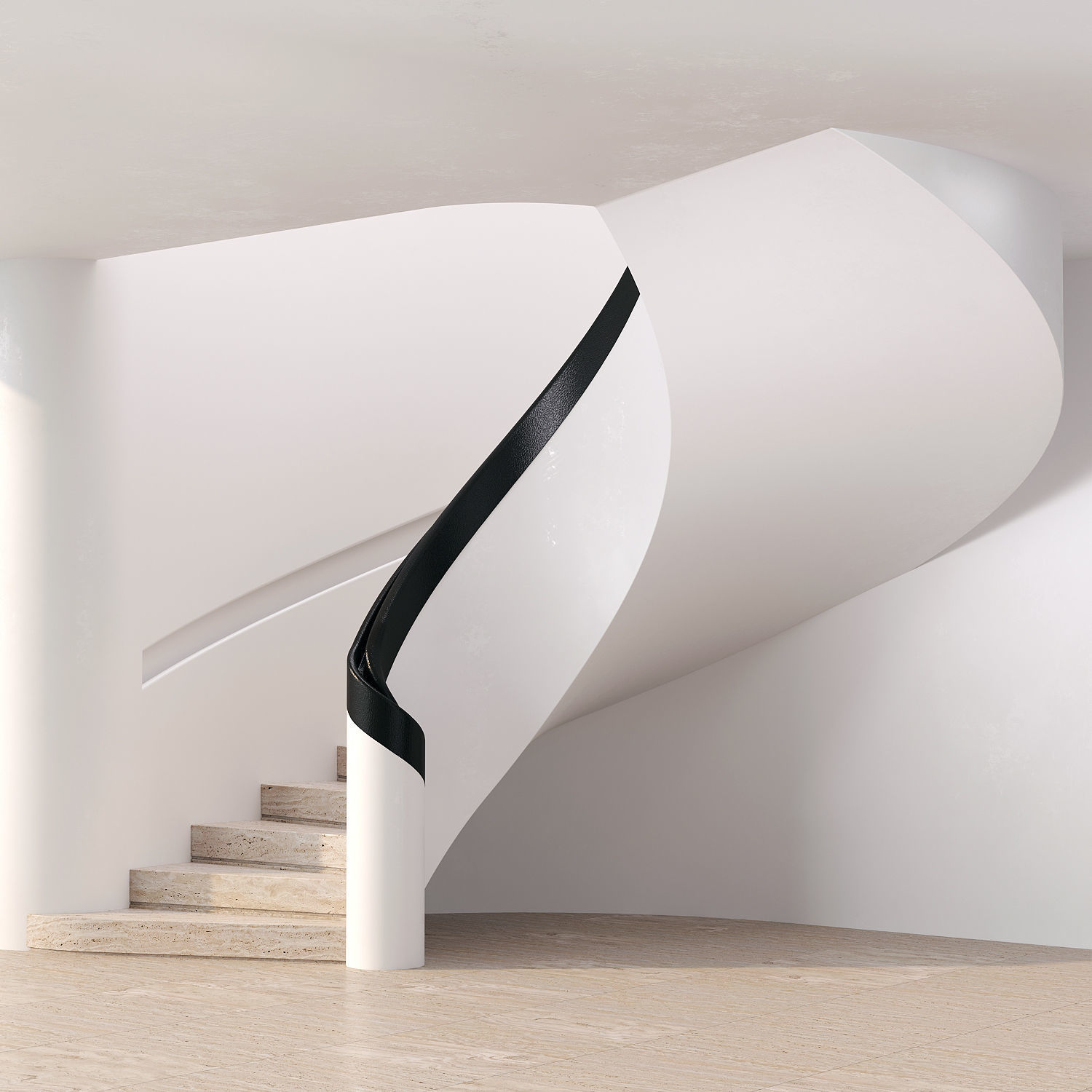 Spiral staircase 14 3D model_1