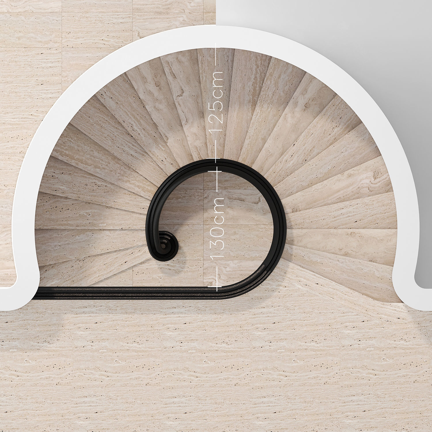 Spiral staircase 14 3D model_2