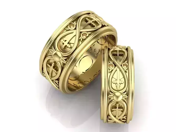 wedding ring 2 pieces