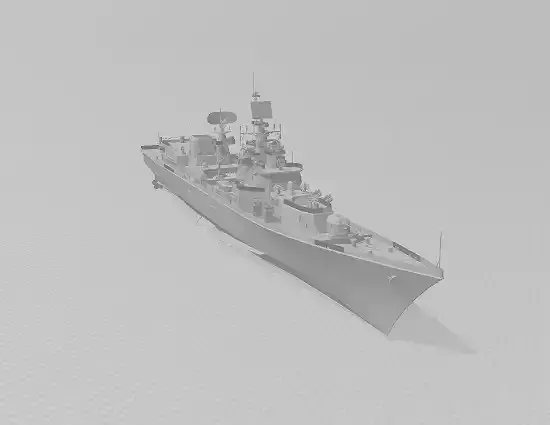 Indian Navy Delhi Class Guided Missile Destroyer
