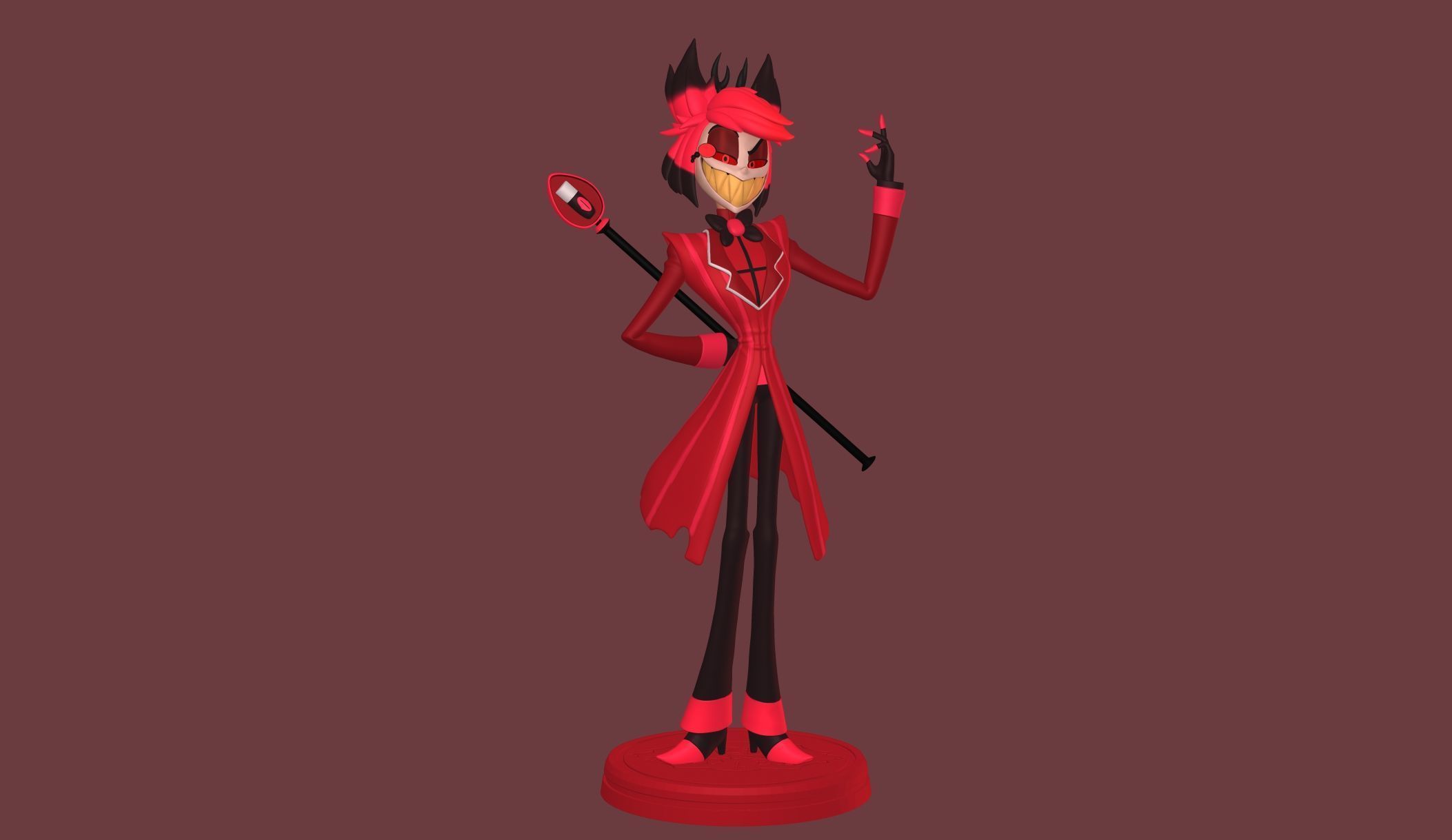Alastor Hazbin Hotel 3D print model_10
