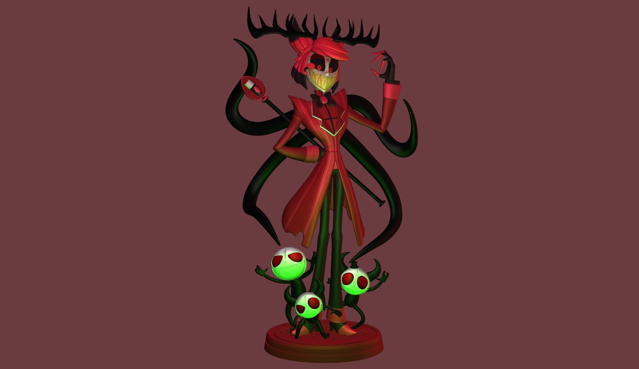 Alastor Hazbin Hotel 3D print model_9