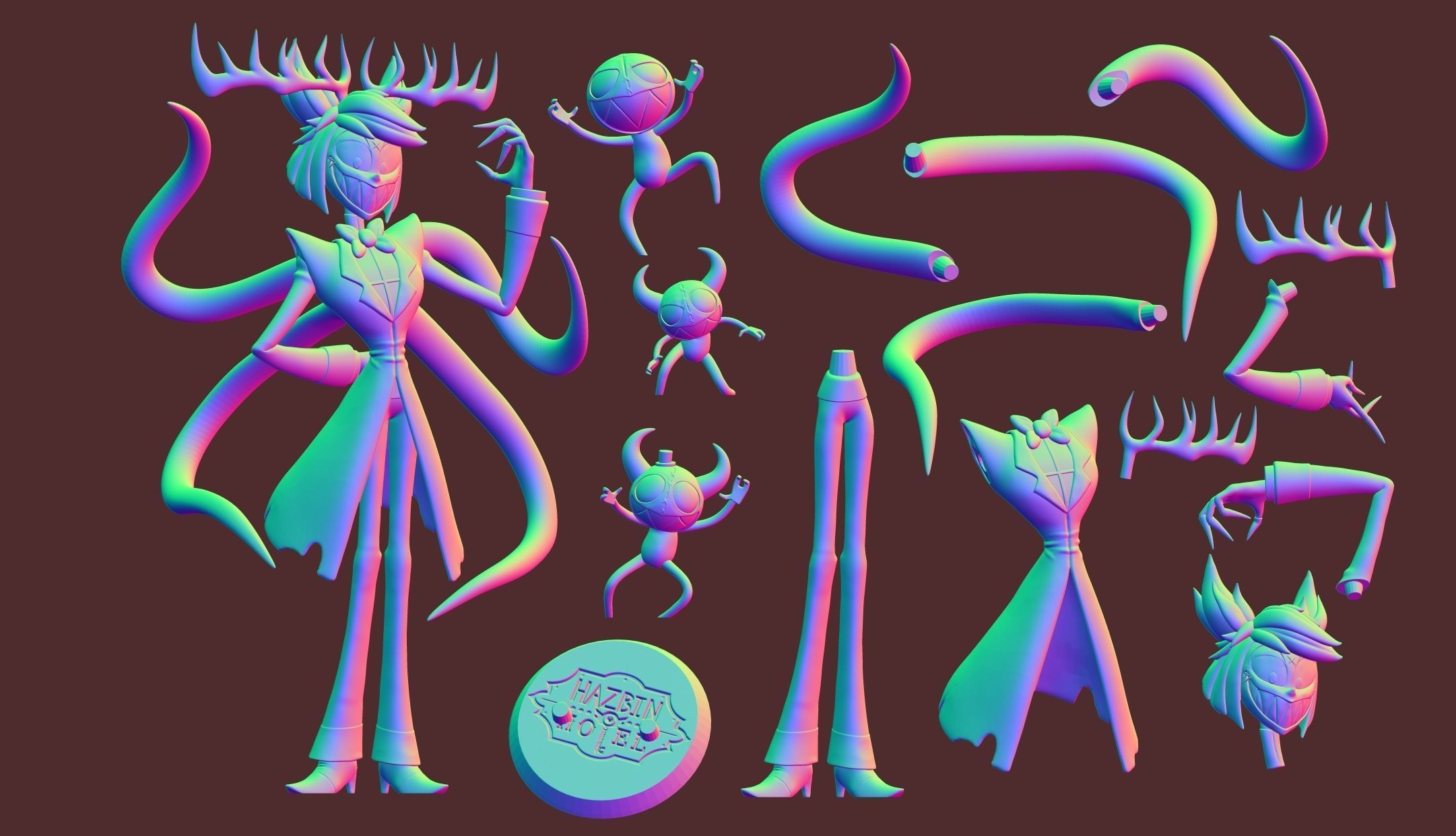 Alastor Hazbin Hotel 3D print model_12