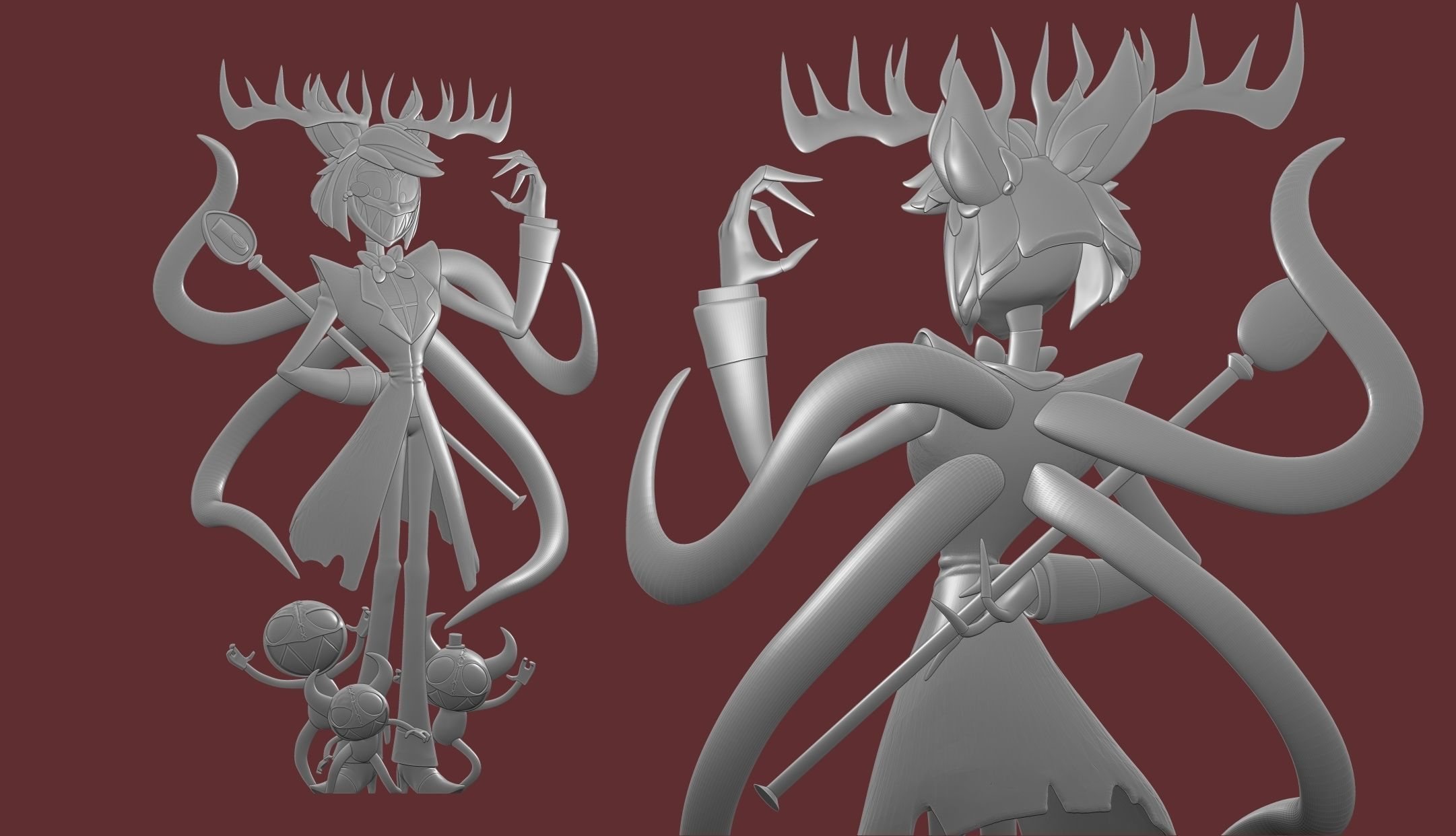 Alastor Hazbin Hotel 3D print model_8