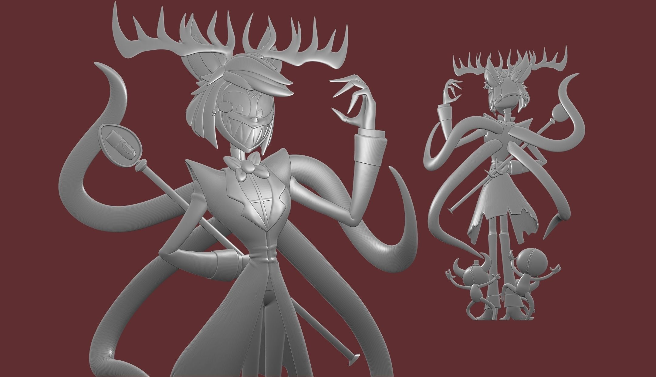 Alastor Hazbin Hotel 3D print model_6