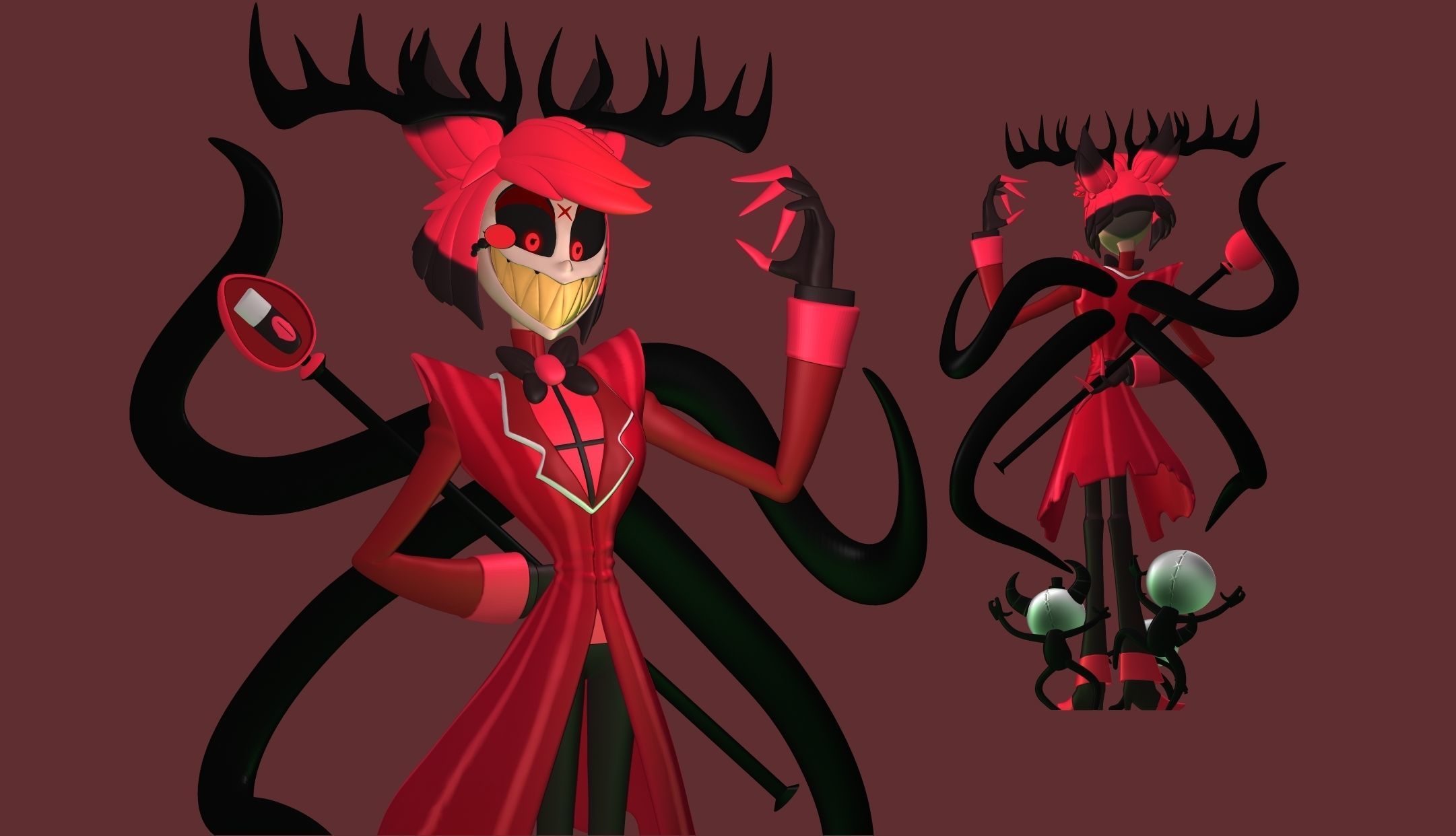 Alastor Hazbin Hotel 3D print model_5