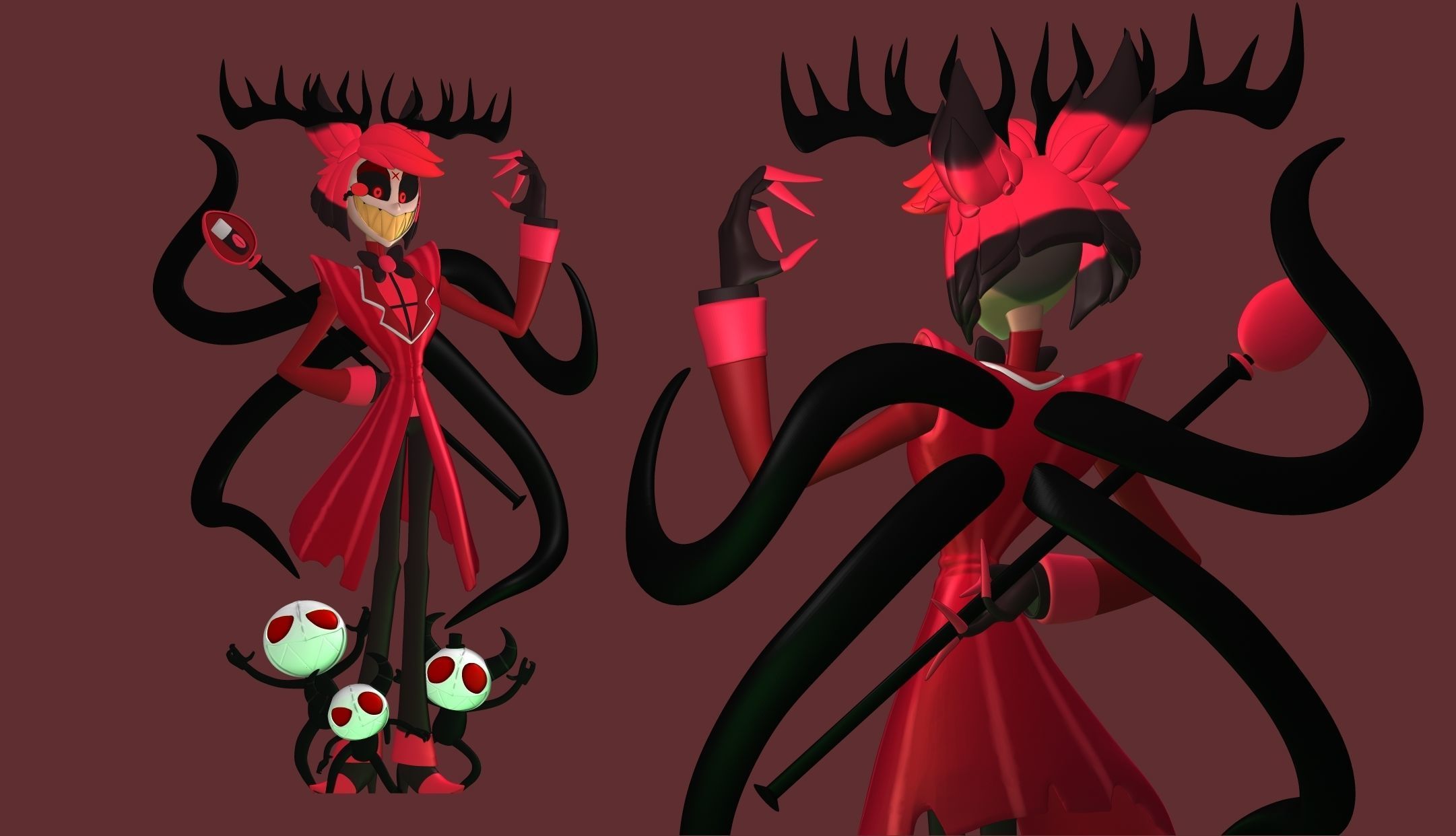 Alastor Hazbin Hotel 3D print model_7