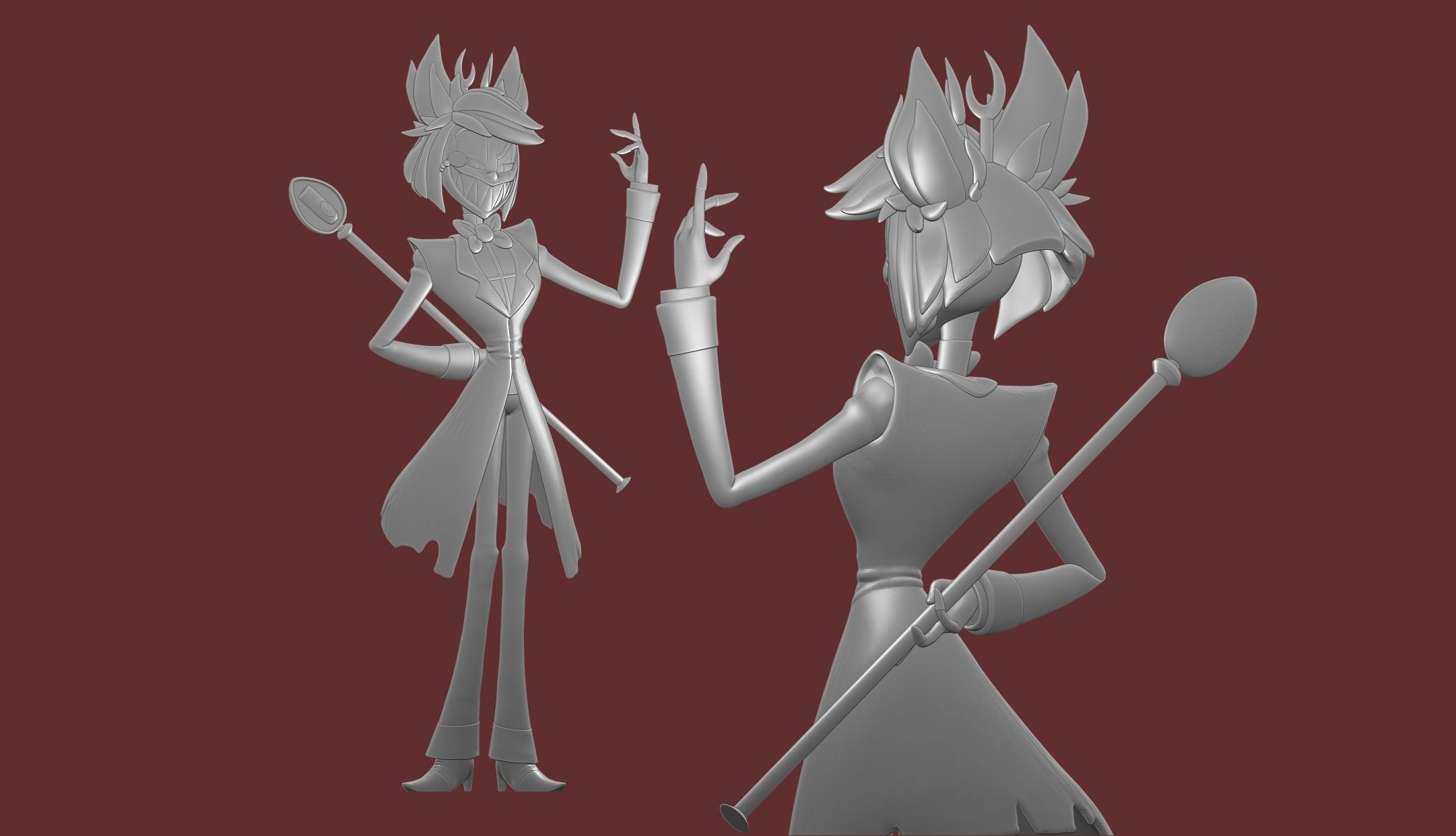 Alastor Hazbin Hotel 3D print model_4