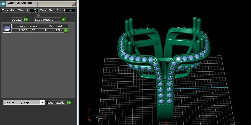 Ring N01769 3D print model_10