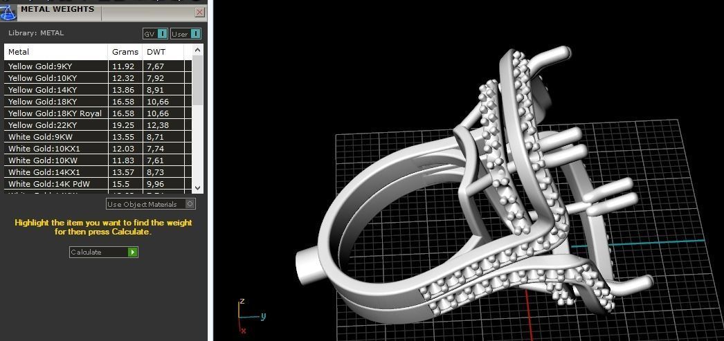Ring N01769 3D print model_9