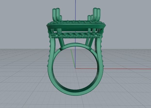 Ring N01769 3D print model_4