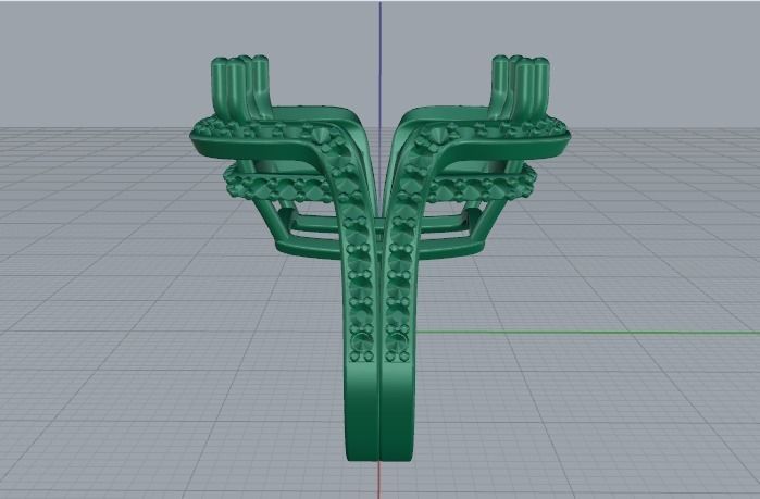 Ring N01769 3D print model_2
