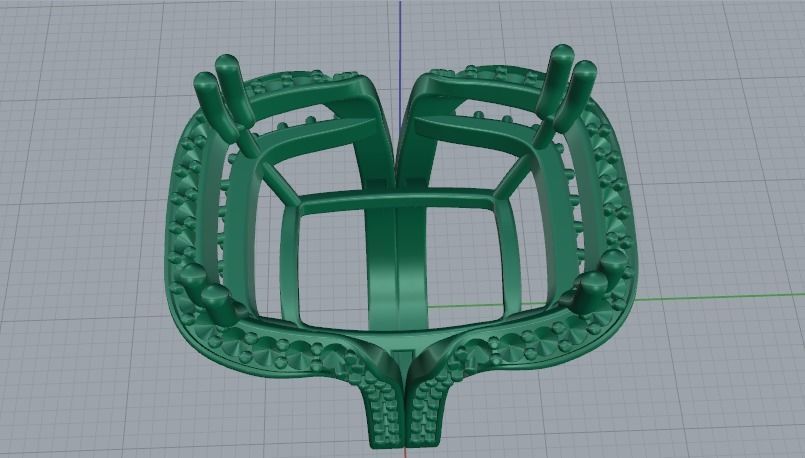 Ring N01769 3D print model_3