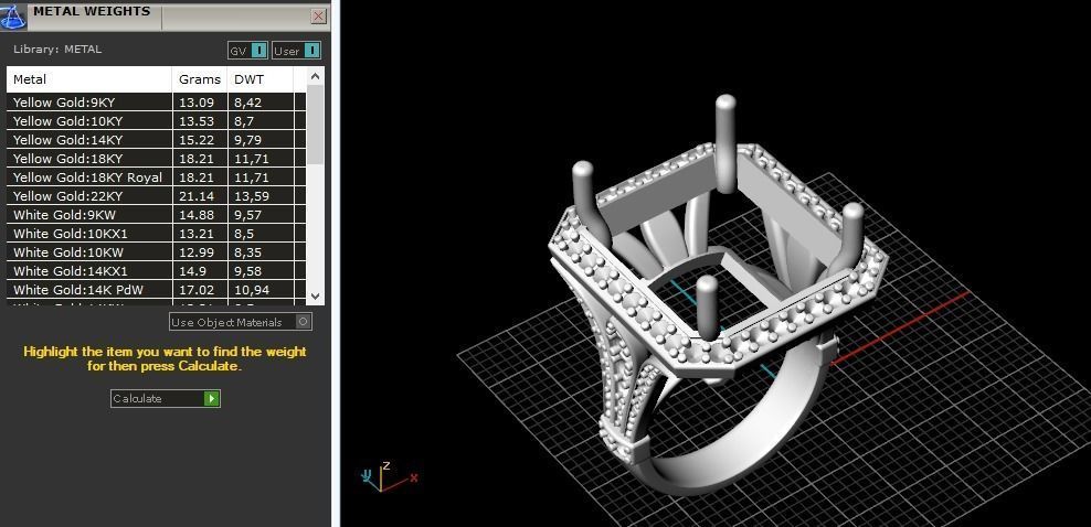 Ring N01765 3D print model_8