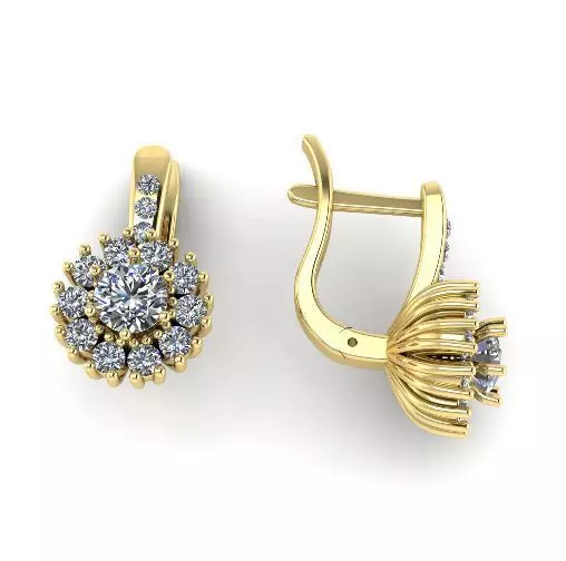 Earrings N01764 3D print model