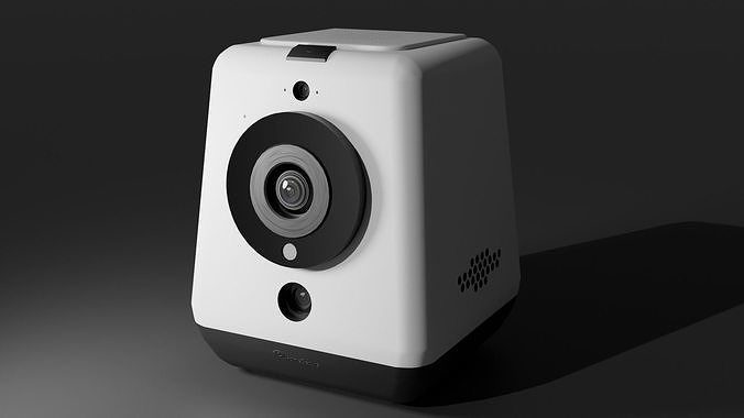 Smart Home Security Camera Low-poly 3D model