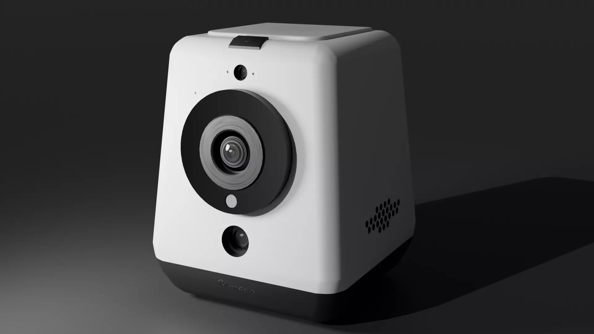 Smart Home Security Camera Low-poly 3D model