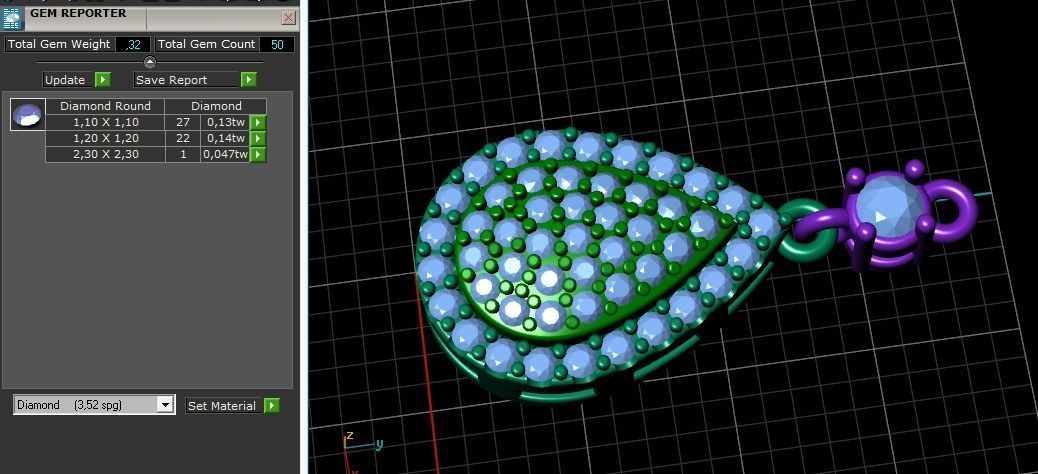 Pendant N01757 3D print model_8