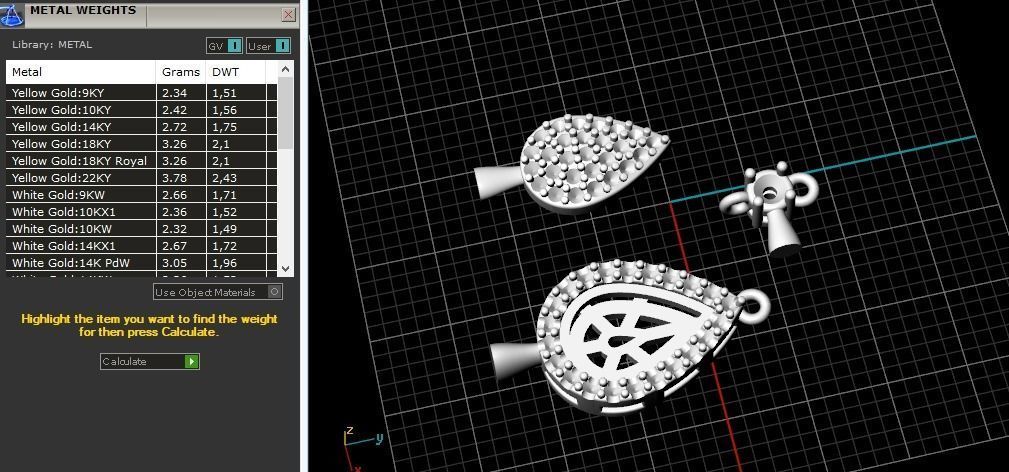 Pendant N01757 3D print model_7