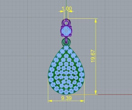 Pendant N01757 3D print model_5
