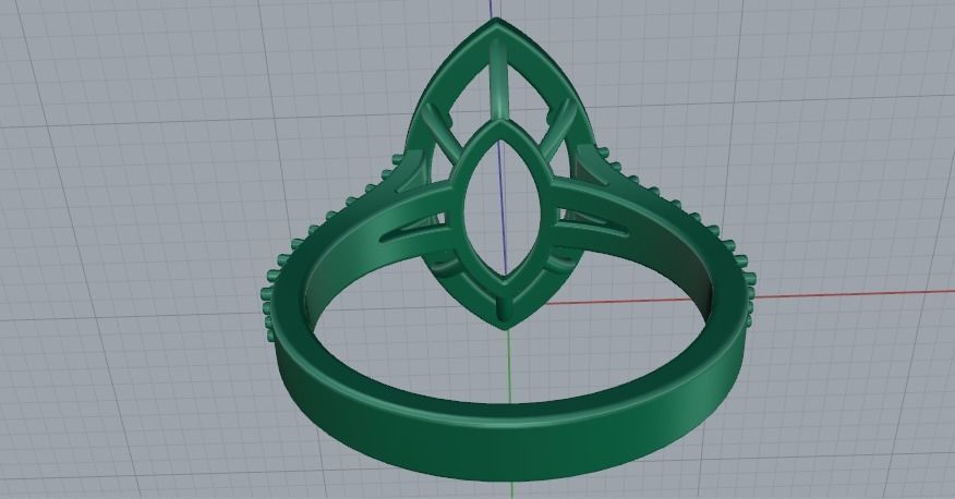 Ring N01743 3D print model_3