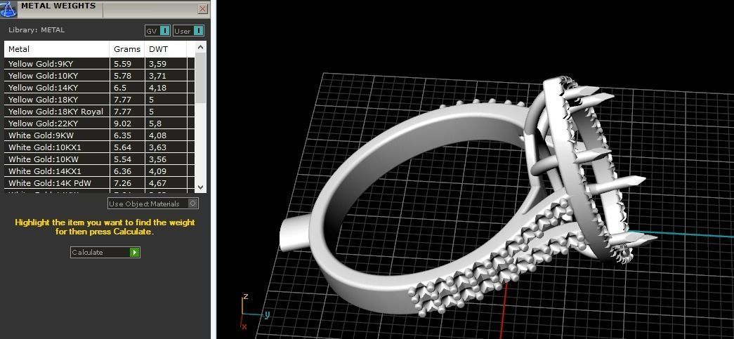 Ring N01743 3D print model_8