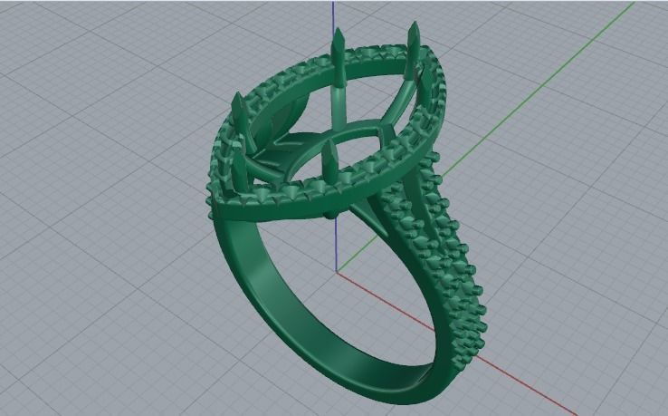 Ring N01743 3D print model_2