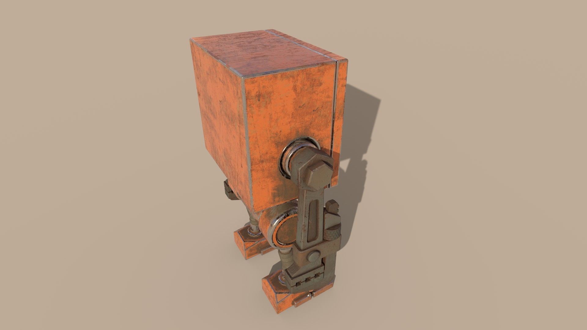 Stylized Wrenchbot Low-poly 3D model_15