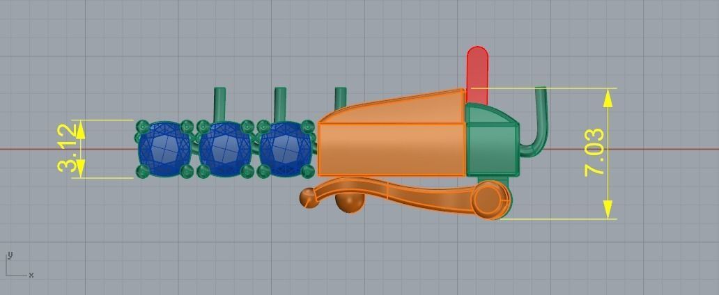 Bracelet N01734 3D print model_5