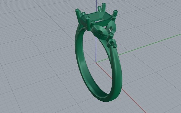Ring N01728 3D print model_3