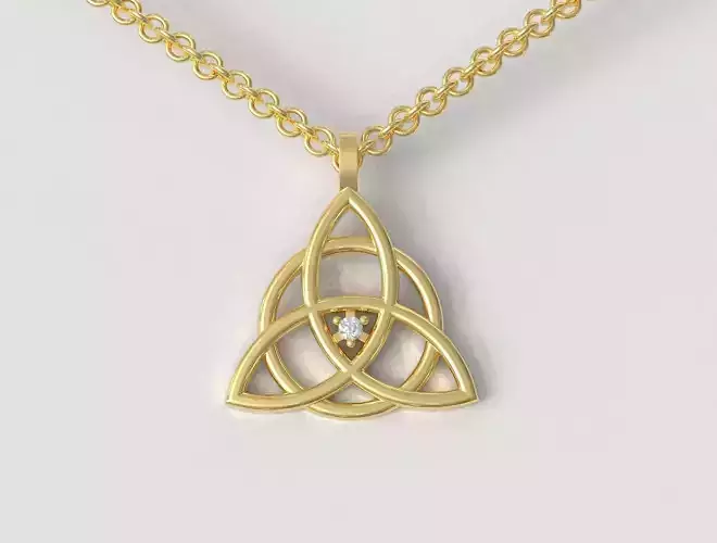 Celtic Pendant - Triquetra 3D print model