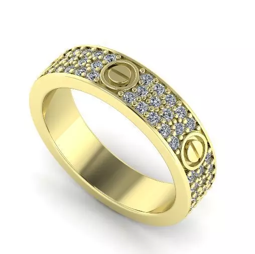 Ring Wedding Band N012075 3D print model