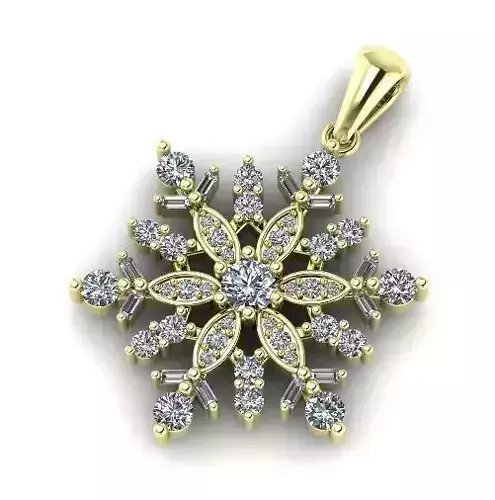 Pendant snowflake N012071