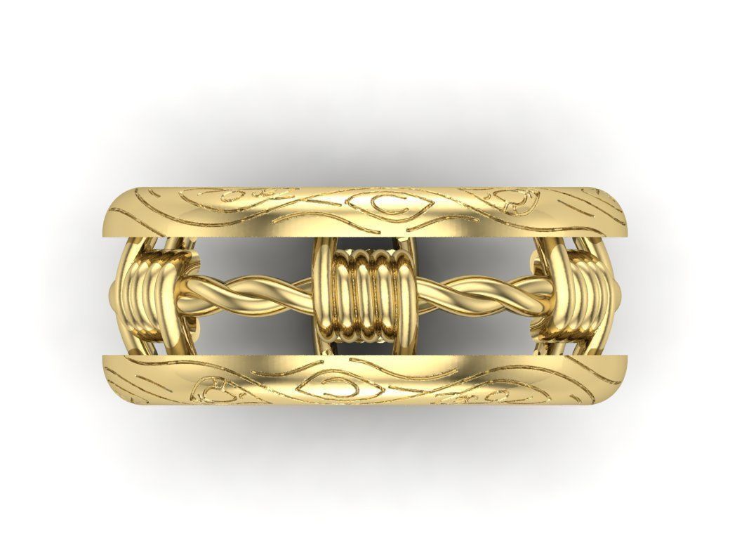wedding ring 3D print model_1